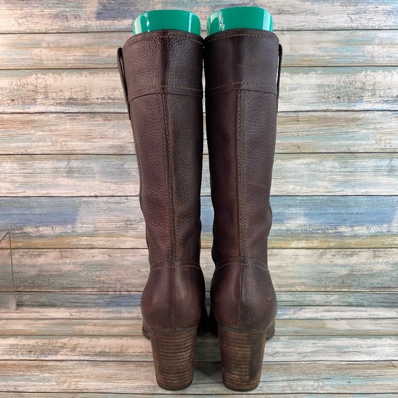 Timberland Brown Pull On Waterproof Mid Calf Boots - Picture 6 of 12